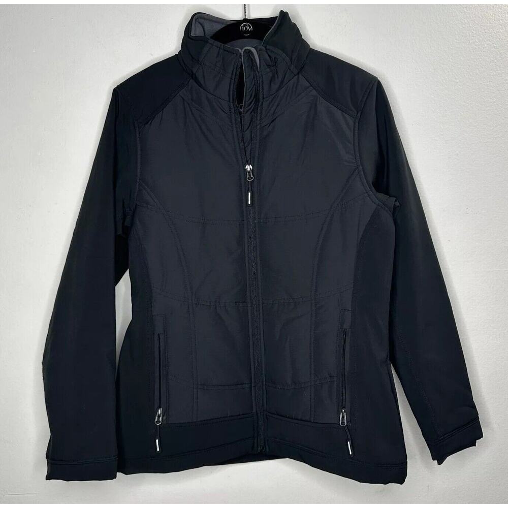 North End Sports Weather Technology Black High Collar Zip Jacket & Pockets S